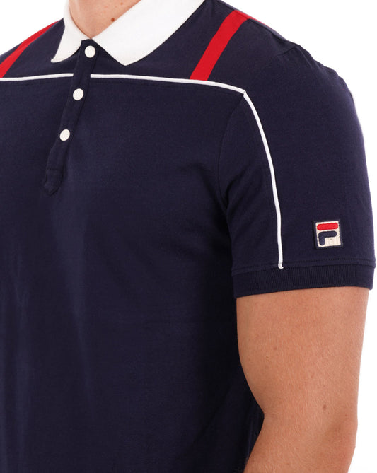 Fila Vintage Fila Vintage 80s Original Polo Shirt Navy