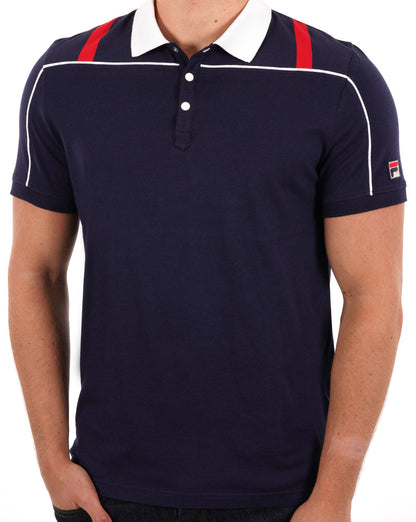 Fila Vintage 80s Original Polo Shirt Navy