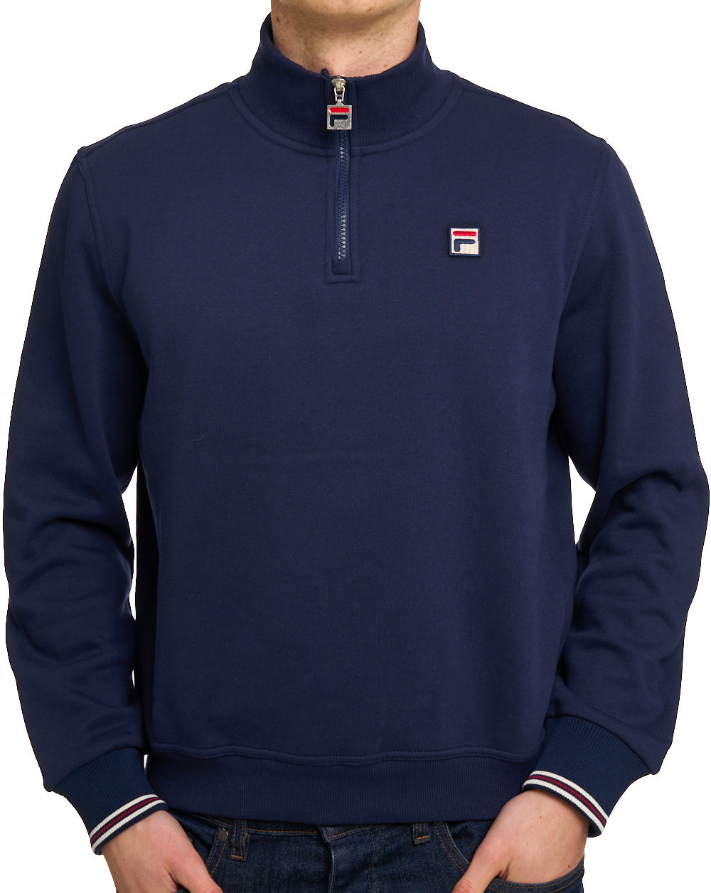 Fila Vintage 1/4 Zip Sweat Navy