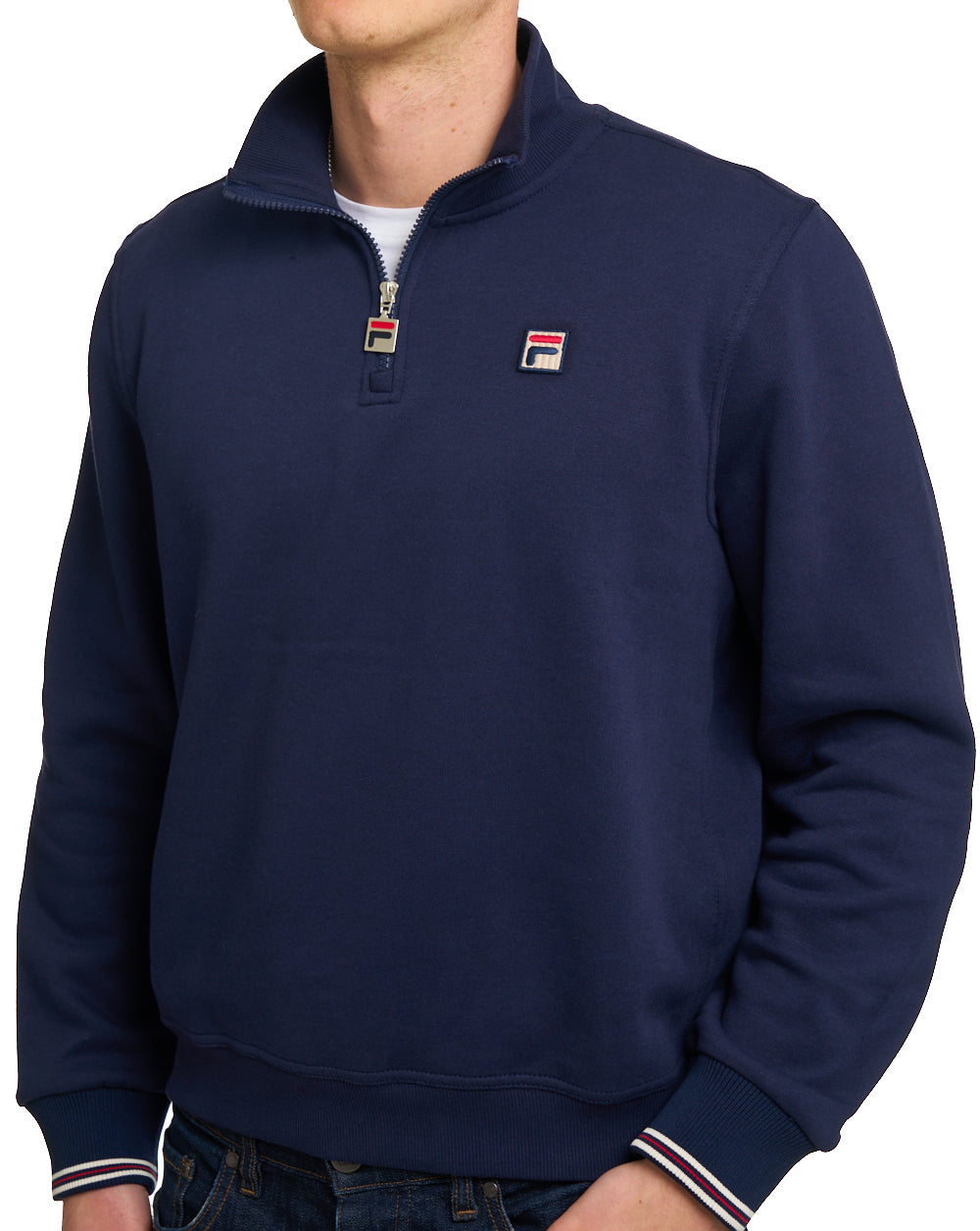 Fila Vintage 1/4 Zip Sweat Navy
