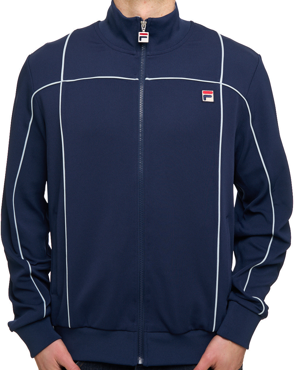 Fila Vintage Terrinda Funnel Track Top Navy