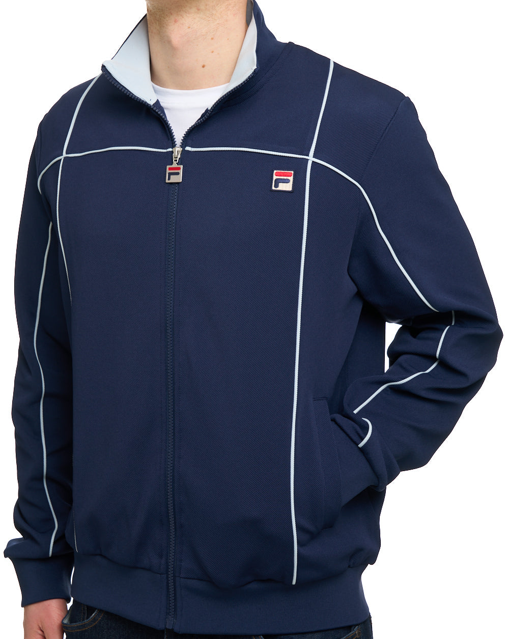 Fila Vintage Terrinda Funnel Track Top Navy