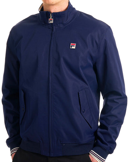 Fila Vintage Arturo Coach Jacket Navy