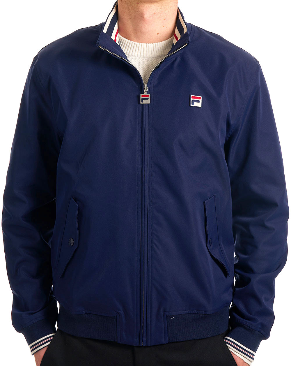 Fila Vintage Arturo Coach Jacket Navy