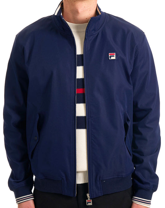 Fila Vintage Arturo Coach Jacket Navy