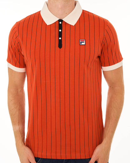 Fila Vintage BB1 Polo Shirt Burnt Orange/Gardenia