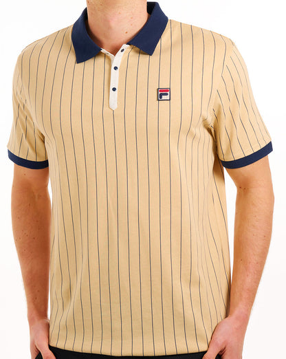Fila Vintage BB1 Polo Shirt Classic Beige/Navy