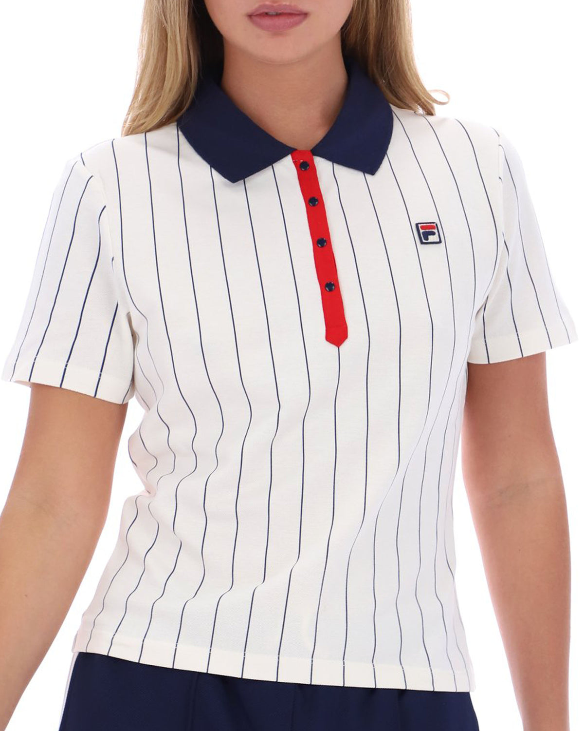 Fila Vintage Bai Fitted Polo Shirt Gardenia