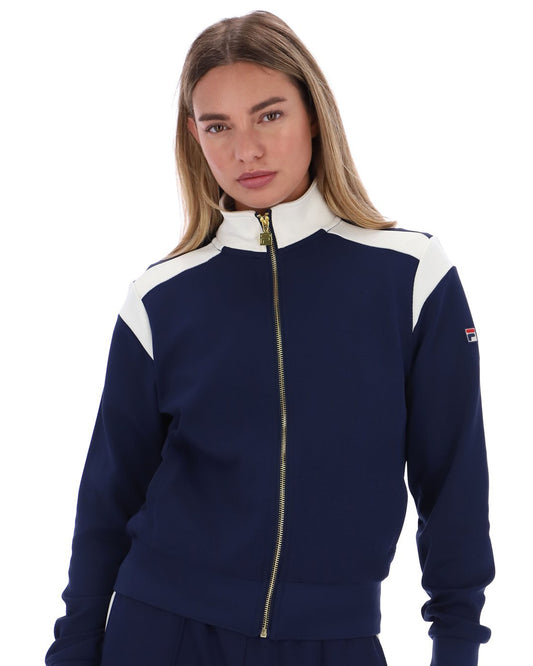 Fila Women Fila Vintage Bianca Track Top Navy/Gardenia