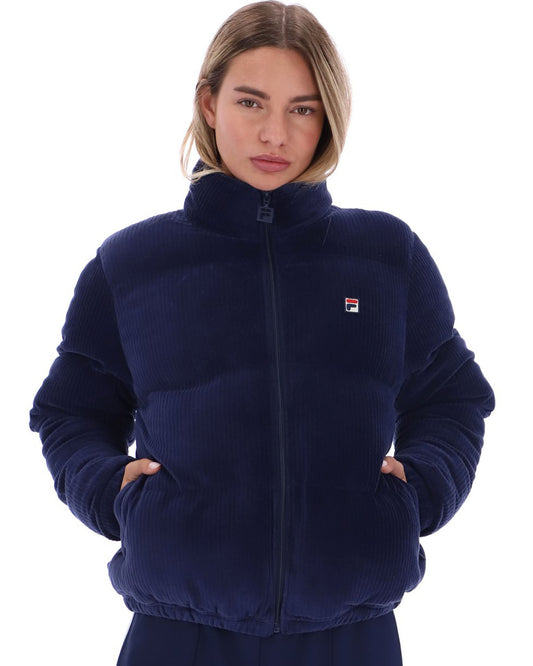 Fila Women Fila Vintage Brandy Velour Puffa Navy