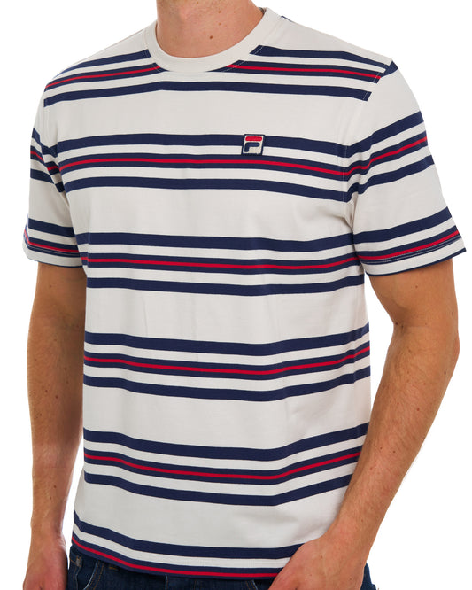 Fila Vintage Fila Vintage Cesare Striped T Shirt Gardenia