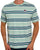 Fila Vintage Cesare Striped T Shirt Soft Green