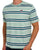 Fila Vintage Cesare Striped T Shirt Soft Green