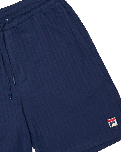 Fila Vintage Conrad Ribbed Shorts Navy