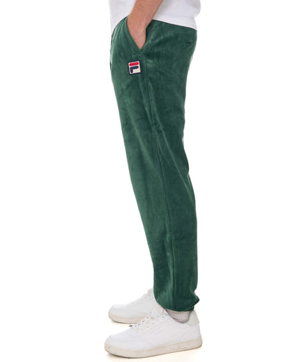 Fila Vintage Eddie Velour Track Pants Pine Green
