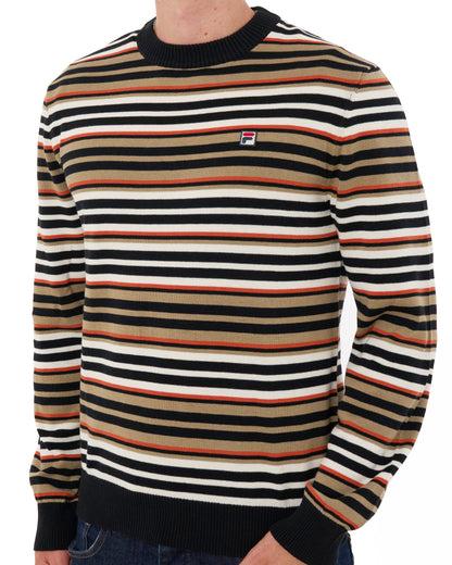 Fila Vintage Elias Striped Jumper Black/Multi