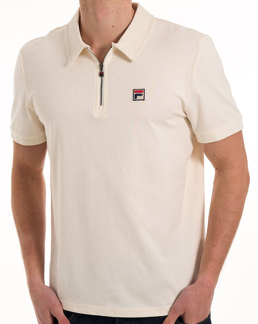 Fila Vintage Fila Vintage Ettore Zip Polo Gardenia