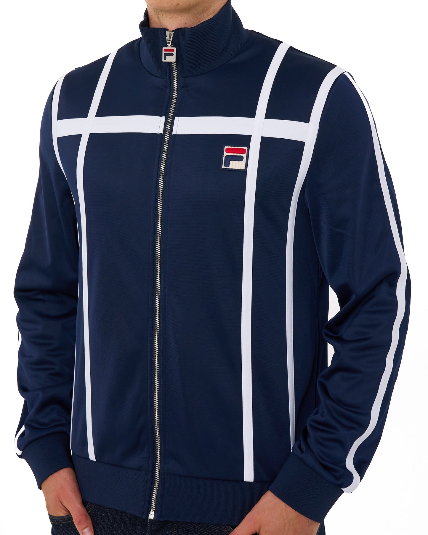 Fila Vintage Grand Slam Track Top Navy/White