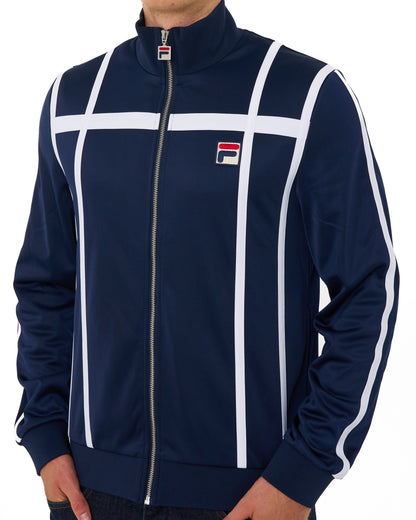 Fila Vintage Grand Slam Track Top Navy/White