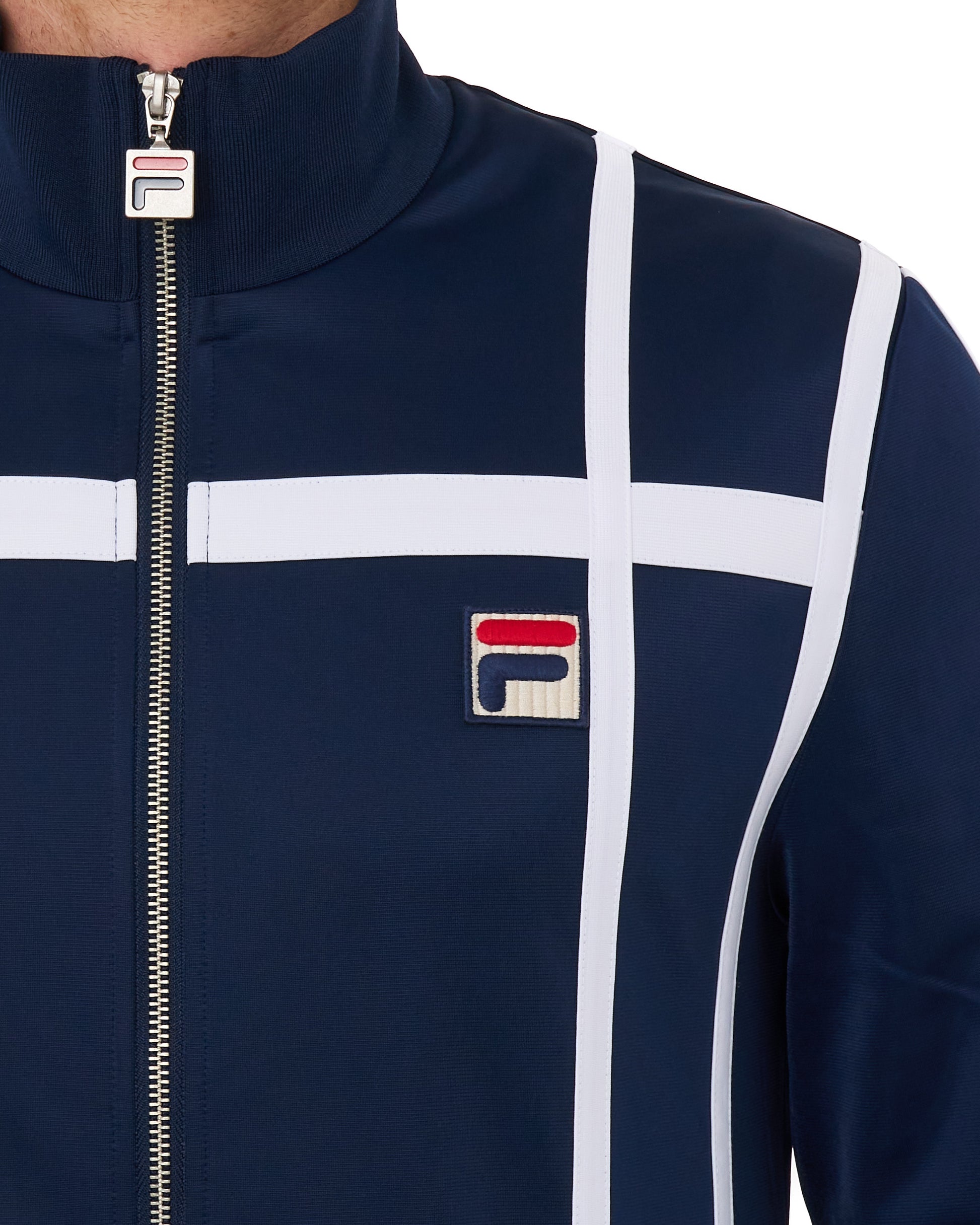 Fila Vintage Grand Slam Track Top Navy/White