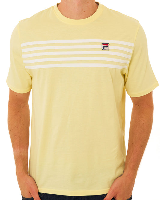 Fila Vintage Fila Vintage 5-Stripe T-shirt Yellow- White