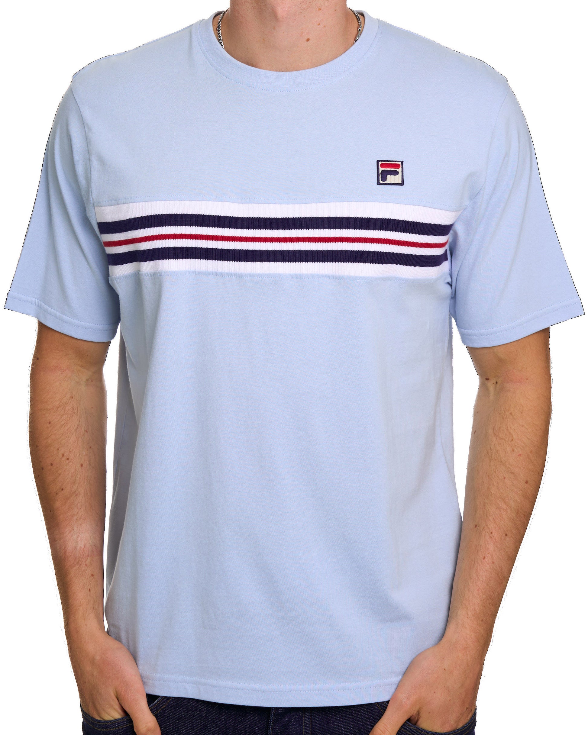 Fila Vintage Headband T Shirt Sky Blue