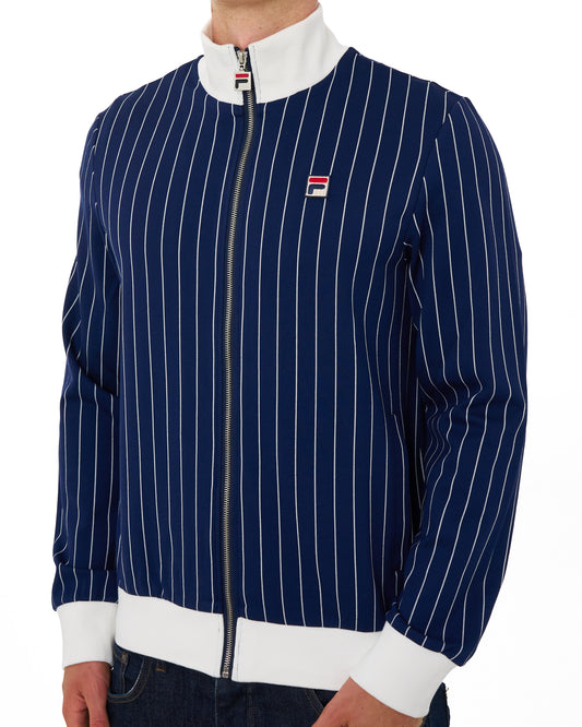 Fila Vintage Fila Vintage Striped Track Top Navy/Gardenia
