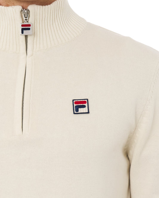 Fila Vintage Fila Vintage knitted 1/4 Zip Gardenia