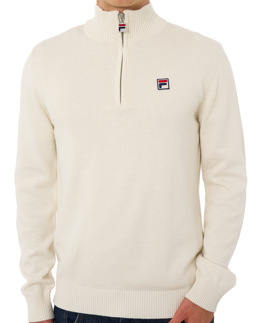 Fila Vintage Fila Vintage knitted 1/4 Zip Gardenia