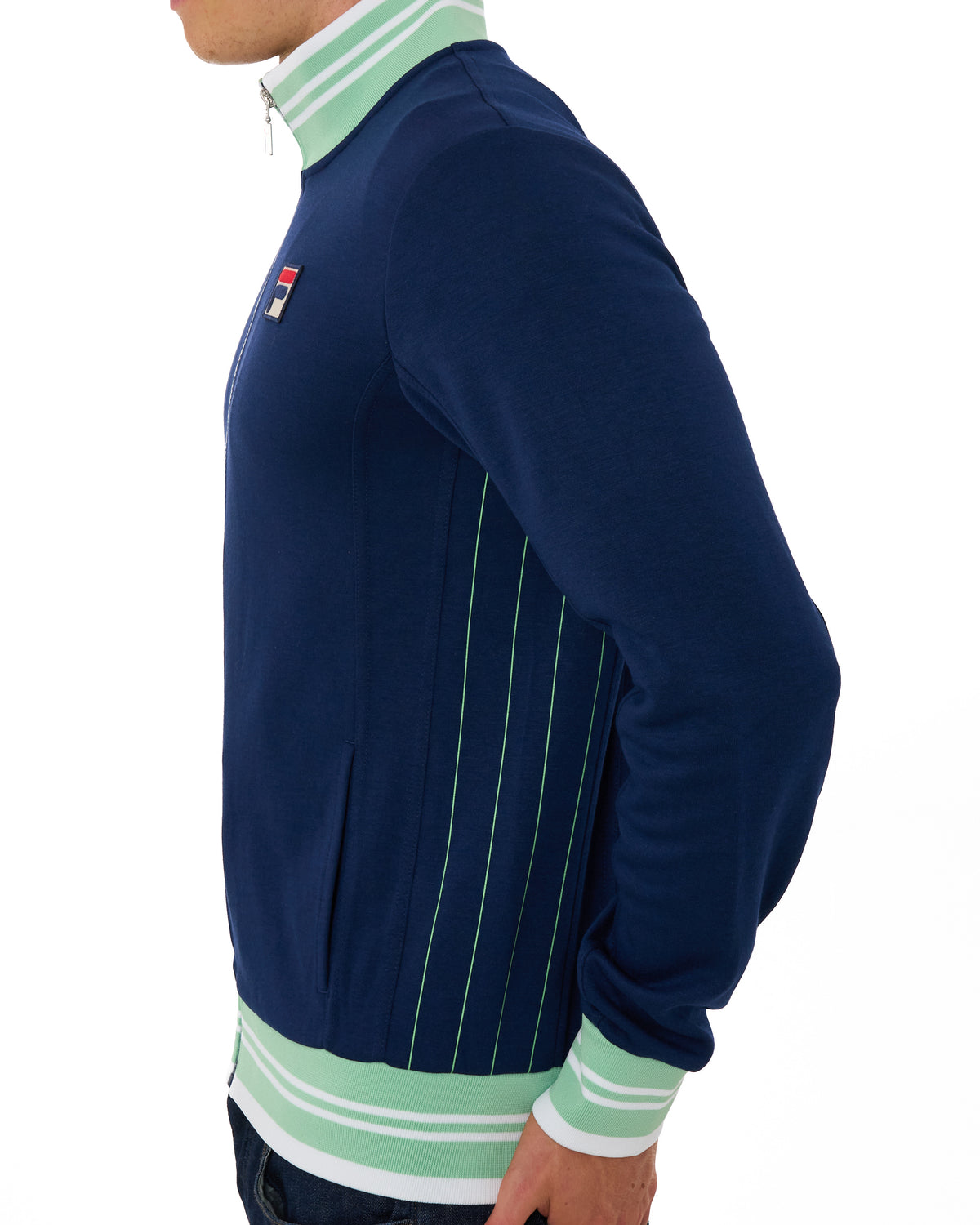 Fila Vintage Kesha Track Top Navy/ Mint Green