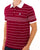 Fila Vintage Logan Stripe Polo Deep Red/White