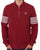 Fila Vintage Luis 1/4 Zip LS Polo Deep Red