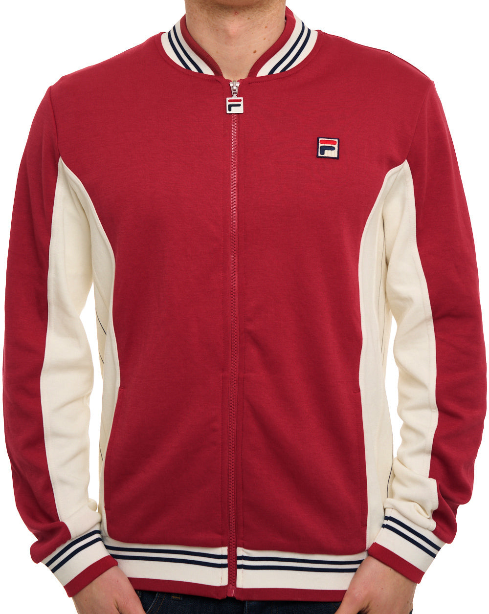 Fila Vintage Silvana Track Top Dark Red/Gardenia/Navy