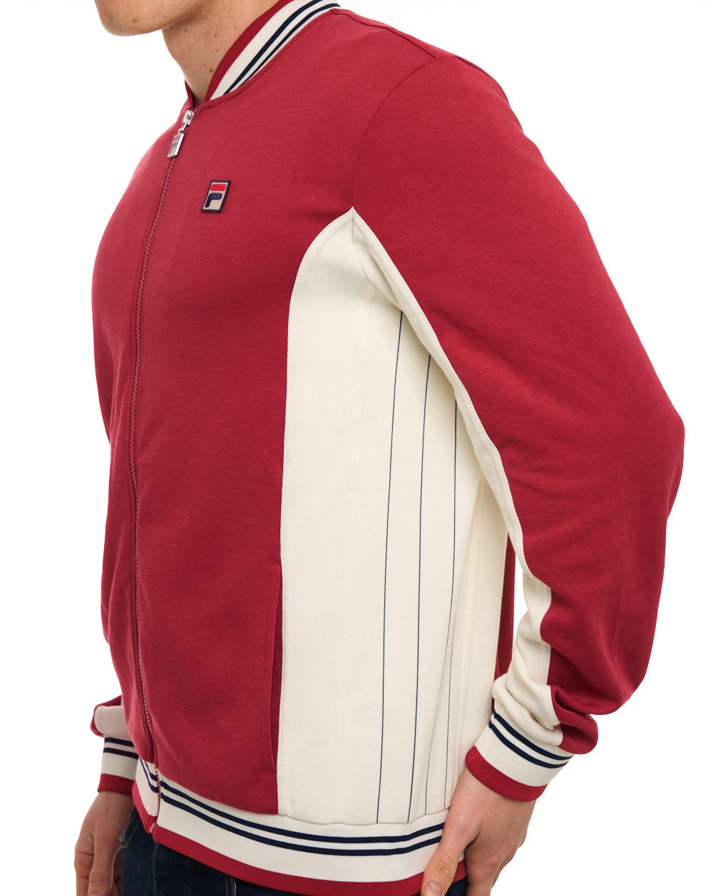 Fila Vintage Silvana Track Top Dark Red/Gardenia/Navy