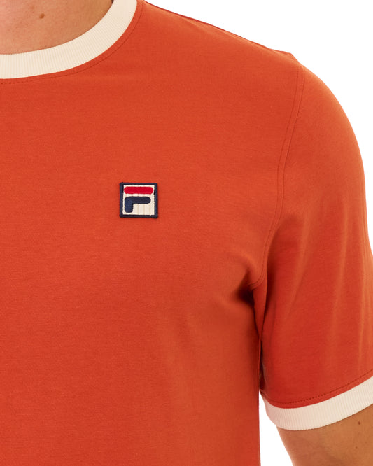 Fila Vintage Fila Vintage Ringer T Shirt Burnt Orange/Gardenia