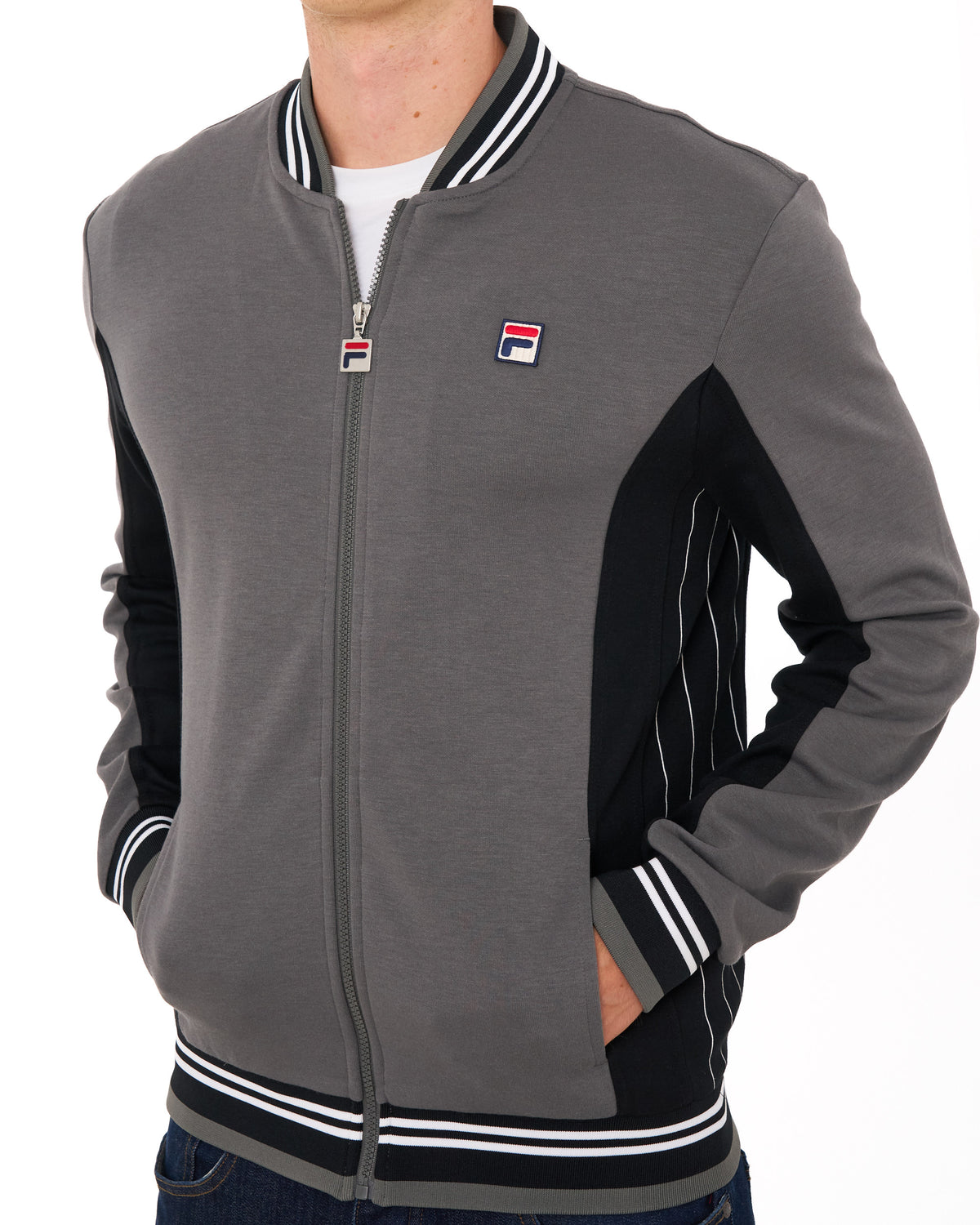 Fila Vintage Mk1 Settanta Track Top Gunmetal/Black