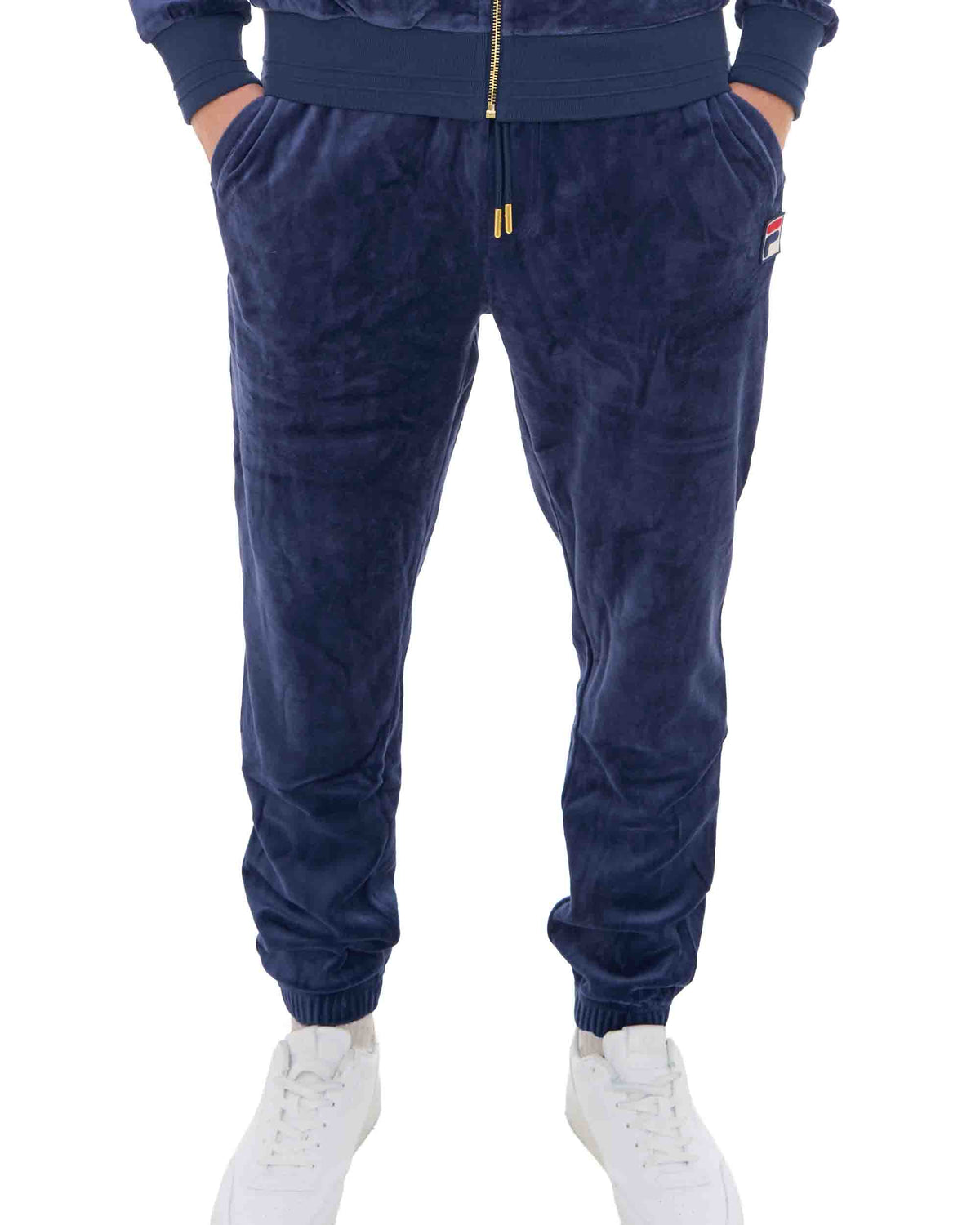 Fila Vintage Eddie Velour Track Pants Navy