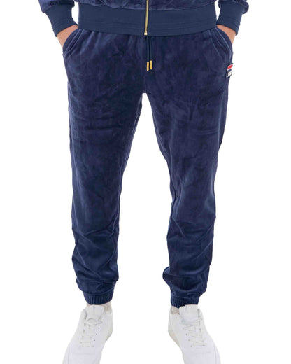 Fila Vintage Eddie Velour Track Pants Navy