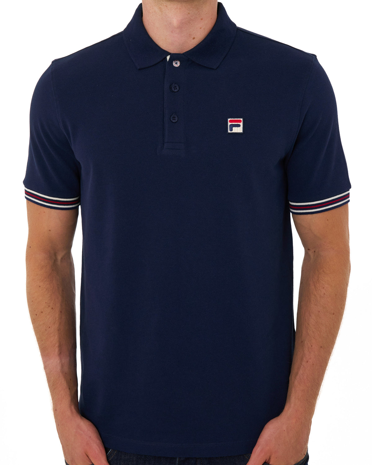 Fila Vintage Omari Polo Shirt Navy