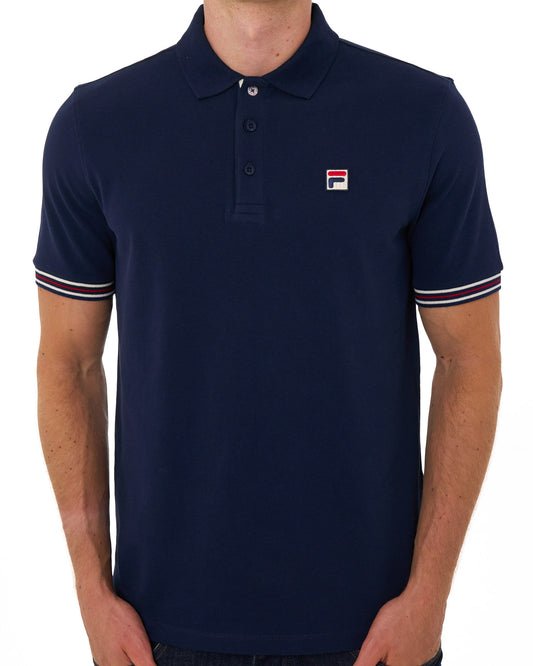 Fila Vintage Fila Vintage Omari Polo Shirt Navy