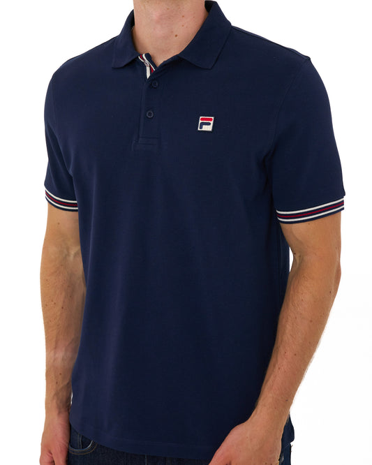 Fila Vintage Fila Vintage Omari Polo Shirt Navy