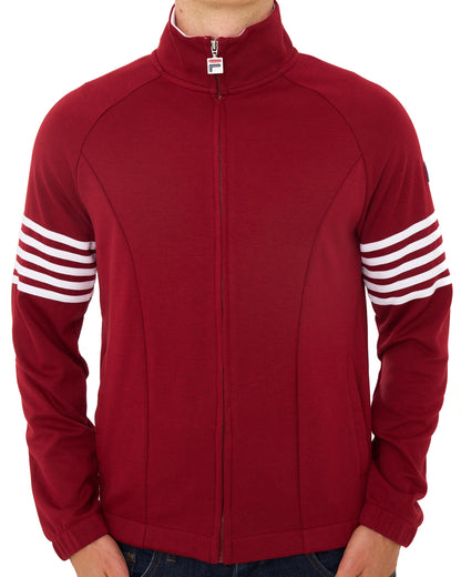 Fila Vintage Patrice Track Top Deep Red/White