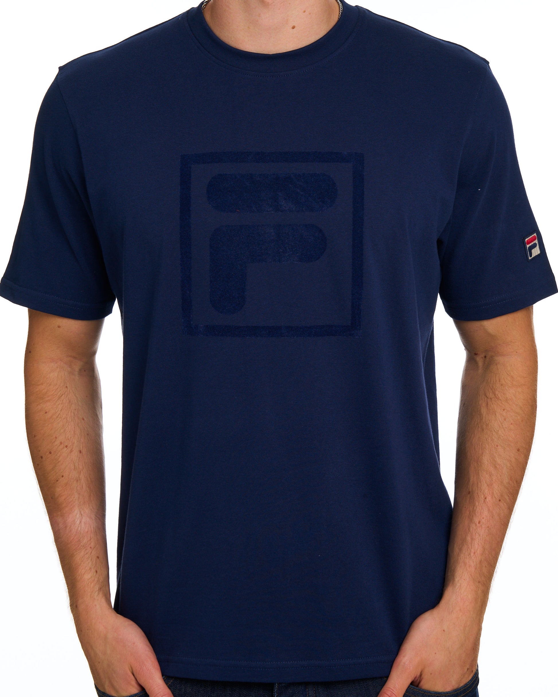 Fila Vintage Pepe Flock Logo Tee Navy