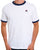Fila Vintage Ringer T Shirt White Navy