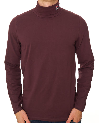 Fila Vintage Roll Neck Deep Burgundy