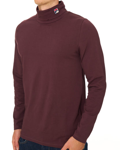 Fila Vintage Roll Neck Deep Burgundy