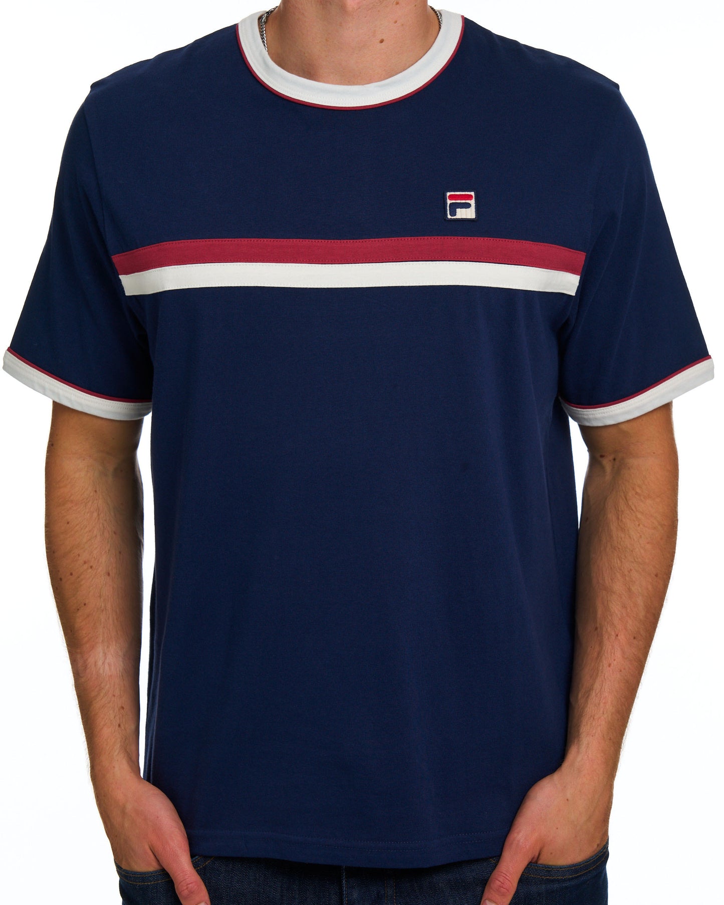 Fila Vintage Rosario T Shirt Navy