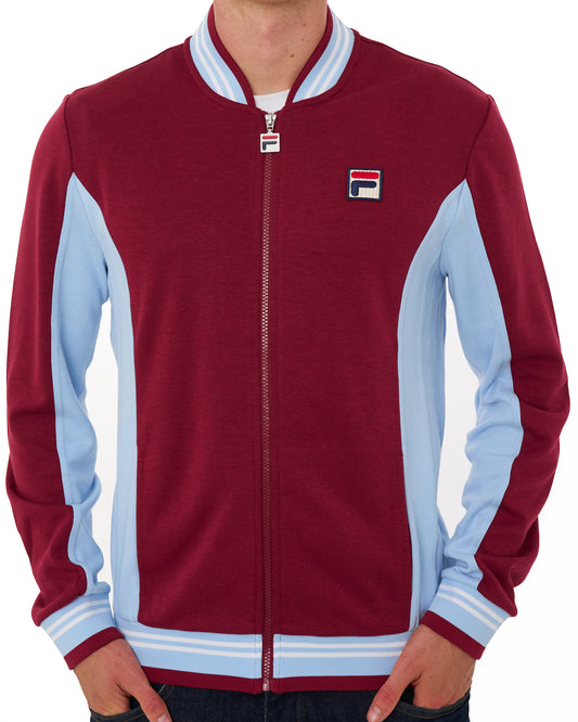Fila Vintage Fila Vintage Mk1 Settanta Track Top Claret/Sky Blue