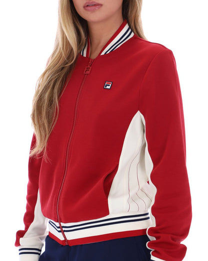 Fila Vintage Silvana Track Top Dark Red/Gardenia/Navy