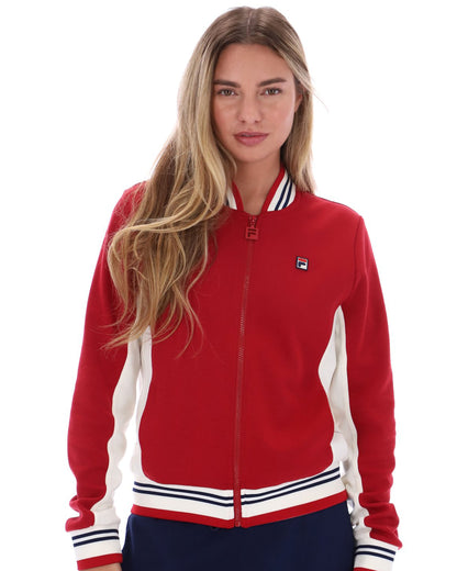 Fila Vintage Silvana Track Top Dark Red/Gardenia/Navy
